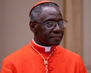 Newly appointed cardinal Robert Sarah, Archbishop Emeritus of Conakry in Guinea and president of the Pontifical Council, poses for a photo during the courtesy visits at the Hall of Benedictions in the Apostolic Palace. Vatican City, November 20, 2010.
