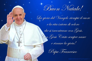 Cartolina PAPA FRANCESCO NATALE 2014 3