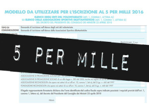 5 per mille 2016