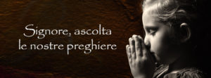 Praying child.